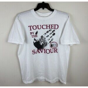 Vintage 90s Y2K Jesus / Bible Graphic T-Shirt / White / Size XL